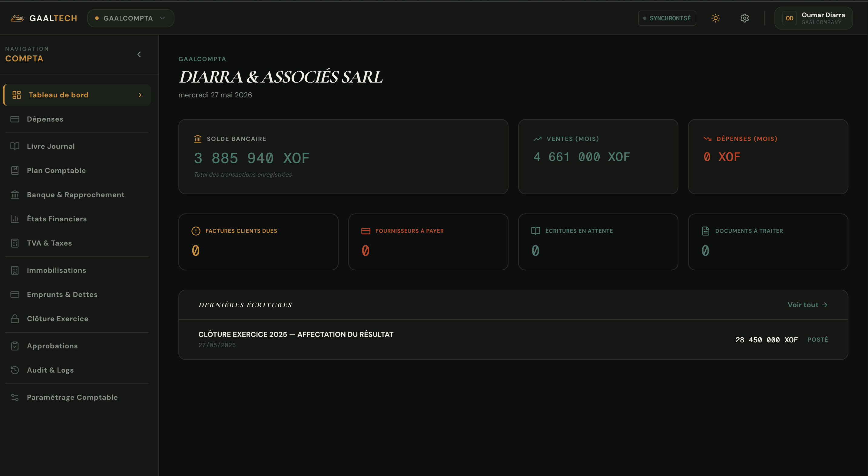 Interface GaalCompta